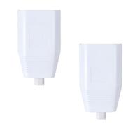 2 Piezas Enchufe Eléctrico Hembra, Enchufe Plano Enchufe Eléctrico, Enchufe Hembra, Acoplamiento Plano Euro 250v/6a Con Descarga De Tracción, Acoplamiento De Contacto De Protección