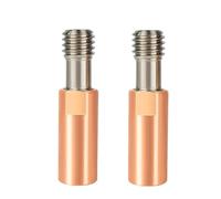 2 piezas Ender 3 CR10 Bi-Metal Heatbreak Aleación de titanio Cobre Garganta lisa 1,75 MM Heat Break Temp Accesorios de impresora 3D(2 PCS 4.1mm)
