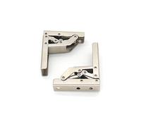 2 piezas engrosado soporte de bisagra plegable de 90 grados soporte oculto conexión de muebles bisagra marco de mesa accesorios de muebles