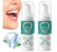 2 Piezas Enjuague Bucal Jorondy para Dientes, Espuma de Mousse para Blanquear Los Dientes, Elimina El Mal Aliento, Espuma Reparadora Bucal Iluminadora a Base de Hierbas