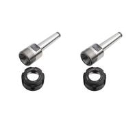 2 Piezas ER25 MT2 M10 Portabrocas Cónico Adaptador de Eje de Fresado Facial Herramientas de Fresado CNC para Fresadora, Taladradora, Torno