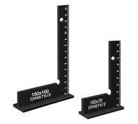 2 Piezas Escuadra Carpintero,Juego de Escuadras Carpintero 100 × 70 mm y 150 × 100 mm,Escuadra de Precision Ppara Construcción Metálica y Taller