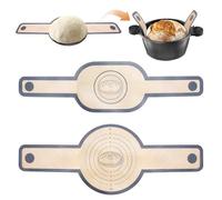 2 Piezas Eslinga de Silicona para Horno Holandés,Eslinga de Pan Reutilizable con Mango Largo Para Olla de Pan, Masa, Horno