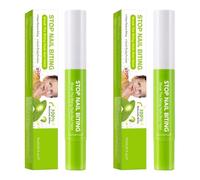 2 Piezas Esmalte Para No Morderse Las Uñas | 7 Ml Esmalte De Anti Morder Uñas | Nail Biting Stop And Grow | Barniz De Nails Para Detener La Succión Del Dedo Para Niños Y Adultos | Extractos De Plantas