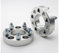 2 Piezas Espaciadores Rueda 25-50 Mm Para Accesorios Coche Kit Ensanchamiento Adaptadores Para Jeep Para Wrangler 1997-2006(2PCS 20mm Silver)