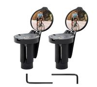 2 Piezas Espejo Retrovisor Bicicleta, 360 Grados Giratorio Retrovisor Bicicleta, Retrovisor Patinete Electrico, Espejo Bicicleta Manillar Para Bicicletas De Montaña Carretera Bicicleta Eléctrica