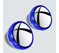 2 Piezas Espejo Retrovisor Punto Ciego Coche para KIA Rondo 2006-2020 2021 2022, Espejo Convexo Ajustable Giratorios 360°, Coche Espejo de Punto Ciego,Blue