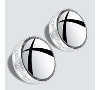 2 Piezas Espejo Retrovisor Punto Ciego Coche para Lincoln Nautilus Aviator Corsair Navigator L, Espejo Convexo Ajustable Giratorios 360°, Coche Espejo de Punto Ciego,White