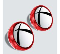 2 Piezas Espejo Retrovisor Punto Ciego Coche para Lincoln Nautilus Aviator Corsair Navigator L, Espejo Convexo Ajustable Giratorios 360°, Coche Espejo de Punto Ciego,Red