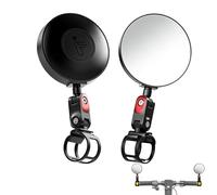 2 Piezas Espejos para Bicicleta y Patinete Eléctrico, 360 ° Ajustable y Giratorio Retrovisor Convexo de Alta Definición Accesorios Patinete Electrico para Ninebot ZT3, G3, G2, F3, E3
