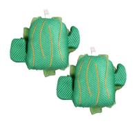 2 Piezas Esponja de Baño Exfoliante Forma de Cactus, de Malla | Diseño Cartoon Único, Limpieza Delicada y No Irritante, para Baño Diario de Hombres y Mujeres