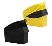 2 Piezas Esponja para Neumáticos Esponjas Aplicadoras para Coche Unidades de Esponja de Limpieza para Coche con Tapa esponjas de Pulido aplicador de Cuidado de neumáticos