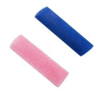 2 piezas Esponjas exfoliantes africanas Toalla de malla Toalla de baño Exfoliante Toallita de baño Lavado de doble cara Lufa de baño para una piel suave Exfoliante de ducha de espalda