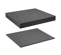 2 Piezas Espuma De Cuadrícula,Espuma En Forma De Cubo,Herramienta De Espuma Para Cámara,Protector De Espuma Para Maletín,405x305x10mm,405x305x25mm,Kiuiom