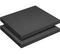 2 Piezas Espuma Maletas,Espuma maletin herramientas,Espuma negra para cajas,400 mm x 300 mm, grueso 40mm