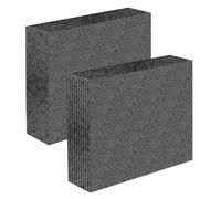 2 piezas Espuma Precortada Lámina de polietileno expandido 30x25x6cm Aislante para relleno de espuma expandida para Protección de Embalaje Negro