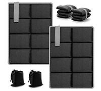 2 Piezas Esterilla Plegable para Sentarse Cojín de Asiento Térmico Alfombra Impermeable Bolsa de Almacenamiento para Exterior,Térmicos, Impermeables, para Exteriores, Camping, Picnic, Senderismo (B)