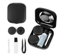 2 Piezas Estuche de Lentillas, Portalentillas, Cajas Lentes de Contacto, Funda para Lentes de Contacto, Porta Cajas de Lentillas Con Espejo, Porta Lentes de Contacto de Viaje, para Viajes a Domicilio