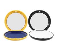 2 Piezas Estuche Magnético Plástico con Espejo, para Alineadores | Cierre Automático al Cerrar, Diseño Delgado, Superficie Lisa, para Férulas Nocturnas y Prótesis Dentales