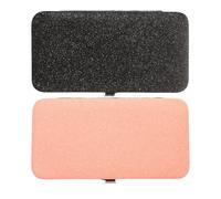 2 Piezas Estuche para Pinzas de Pestañas 15,5x8x1,5cm PVC | Porta Pinzas Vacío, Organización de Herramientas, Limpieza Fácil, para Salón, Maquillaje y Uso Profesional
