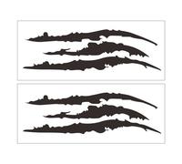 2 Piezas Etiqueta Engomada Del Coche Garras De Rasguños, Pegatinas De Coche En Forma De Rasguño Negro Etiqueta Engomada De Garras De Monstruo Señales Pegatinas De Tuning Tiras Para Coches Negro