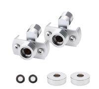 2 Piezas Excentricas Grifo, DEANKEJI Adaptador Grifo Ducha, Excentricas Grifo Ducha con Cubierta Decorativa, Excentricas Grifo Ajustable para Ajustar Válvula Agua Resolver Problemas Fugas Agua
