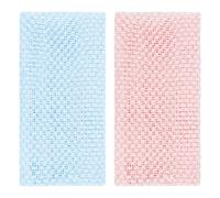 2 Piezas Exfoliante Corporal Toallas, Paño Exfoliante Japonés para la Espalda, Estropajo de Espalda para la Ducha para Baño Sauna Esponja Corporal para Mujeres y Hombres(Azul, Rosa)