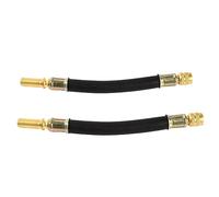 2 Piezas Extensión Válvula Neumático de Goma Adaptador de Extensión de la Válvula Extensiones de la Válvula para Coche Camión Moto Bici RV Scooter Adaptador 100mm/110mm