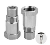 2 Piezas Extensor de Sensor de Oxígeno, Adaptador de Sondas Lambda, Adaptador Sondas Lambda de Oxígeno O2, Eliminador del Sistema de Escape, adecuado para Sensor de oxígeno de coche M18x1.5mm, 45mm