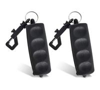 2 Piezas Extractor de Flechas, Tirador de Flechas de Goma, Tirador de Flechas de Tiro con Arco, Herramienta de Tiro con Arco de Mano, con Llavero, Antideslizante, para Tiro con Arco (Negro)