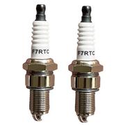 2 Piezas F7TC Bujías Compatible con NGK BPR6ES BPR7ES 5534 V-Line 19 Bosch 7992 WR5DC WR7DC Champion RN9YC RN10YC Spark Plug para Cortacésped Moto Generador Automóviles GX120 GX200 GX240 Go Kart