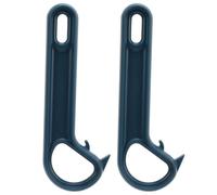 2 piezas fáciles de anillo abierto fácil lata manual de abridor de estaño abertura fácil para ancianos con manos débiles (Púrpura) (Azul)