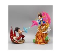 (2 piezas) Figura de Dragon Ball Z Son Gohan Son Goku Cell Kamehameha Figuras de anime Cell Kakarotto