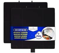 2 Piezas Filtro Carbon Activo para Campana Extractora 232x237x22 mm con Código Original 00705431 11026769 00703595 para Bosch para Constructa para Siemens - Garantía de 10 Años - MONTERAL