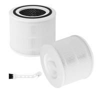 2 piezas Filtro de Repuesto Purificadores de Aire para Levoit Core 300, 300S, 300-RF de Repuesto, 3 en 1 Filtro H13 HEPA Filtros de Carbón Activado, elimina el 99% del polvo y las partículas