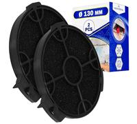 2 Piezas Filtros Carbon Campana Extractora Ø130 mm ART00801 para B&Q | 02859394 para B&Q para Cata para Cooke & Lewis para Designair para Elica para MyAppliances - MONTERAL