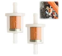 2 Piezas Filtros Gasolina moto 8 mm, Filtro de Combustible Universal, Alta Precisión de Filtrado, Filtro de óxido de hierro, para Motor, Motocicleta, Scooter, Tractor