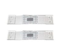2 Piezas Fisurometro Monitoreo De Grietas, Medidor Manual De Grietas De Pared, Regla De Espacios Para Medición Horizontal Y Vertical En Construcción De Muros