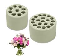 2 Piezas Flores Soportes para Tallos, Ikebana en Espiral para Jarrones Hanataba Soporte para Tallo de Flores para Jarrones Twister Soporte de Tallo en Espiral para Manualidades Ramo de Flores Verde