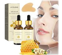 2 Piezas Flysmus Naturalvital Esencia de Veneno de Abeja Naturalvital Bee Venom Essence Natural Vital Bee Venom Serum Natural Bee Venom Anti-Wrinkle Essence y 1 Tablero Guasha