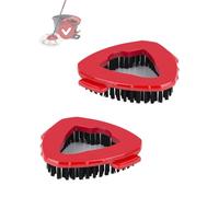 2 Piezas Fregadoras Compatibles con Vileda Turbo Spin EasyWring, Recambio del Cabezal Giratorio Triangular de la Fregona Cepillo Multifuncional para Baño y Cocina