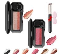 2 piezas Fresheight Sombras De Ojos Bicolores,Paleta PortáTil De Sombras De Ojos,Con Aplicador Y Espejo,Sombras En Polvo Altamente Pigmentadas,Maquillaje De Ojos De Larga DuracióN (03+04, tamaño)