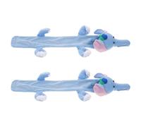 2 Piezas Funda de Estetoscopio Forma de Elefante, Peluche Corto | Protector de Tubo y Cuello, Celulosa Suave, para Visitas Pediátricas y Consulta Médica