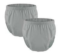 2 Piezas Funda de Pañales para Adultos para Incontinencia,Funda de Pañal para Pantalones de Plástico Impermeables Ropa Interior Reutilizable para Incontinencias(Gray,Medium)