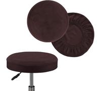 2 Piezas Funda Redonda Taburete, Cubre De Silla Redonda Funda para Taburete, Cubierta Práctica Protectora Elástica Lavable Fácil de Limpiar Suave y Duradera, para Silla de Taburete de Bar ( Color : 4@