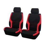 2 Piezas Fundas Asientos Coche para Citroen C1/C3/C3 Aircross / C3-XR / C3 Picasso/C-Elysee, Tejido EláStico Suave Antideslizante Funda De Asiento Delantero,Red