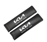 2 Piezas Fundas CinturóN Seguridad de Coche, para K-IA K3 K5 Rio Sportage, Almohadillas Cinturón Seguridad Fibra Carbono CojíN de Protección deHombros Interior Estilo Accesorios,Black