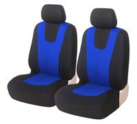 2 Piezas Fundas de Asiento de Coche para Benz GLB 7 Places (Avec poches Filet Des Deux côtés) 2020-2024, Fundas Asientos Delanteros Protector Asiento Cubreasientos Accesorios,E/Blue