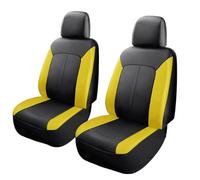 2 Piezas Fundas para Asientos Coche para Fiat 500/500E/500C/ 500L/500X/500X Sport/New 500 Electric, Adecuado para Asientos Delanteros ImpermeableSuave Al Tacto Cubreasientos Coche,5 Yellow