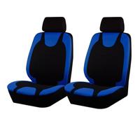 2 Piezas Fundas para Asientos Coche para VW CC T-ROC Golf 4 5 6 7 New Beetle Passat 2000-2023 2024, Antideslizante Cómodo Delanteros Cubreasientos Accesorios para Coche,D Blue